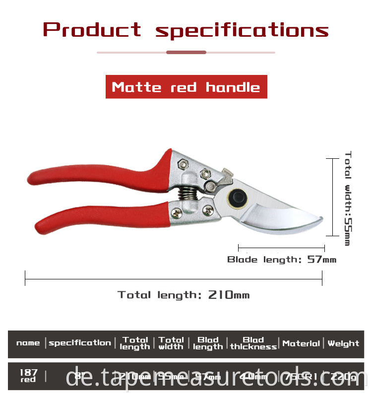 Hersteller liefern SK5-Klinge Astschere Astschere Astschere Trimmschere